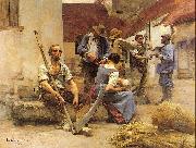 Lhermitte, Leon Harvesters' Country France oil painting reproduction